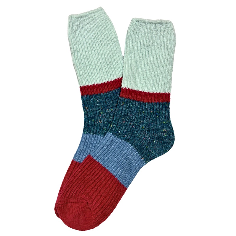 Maison Franc Wool Socks Blue