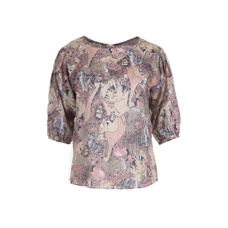 Samba Blouse Salmon in Cotton