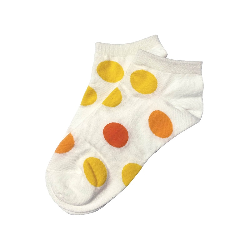 Yellow Polka Dot Socks Short