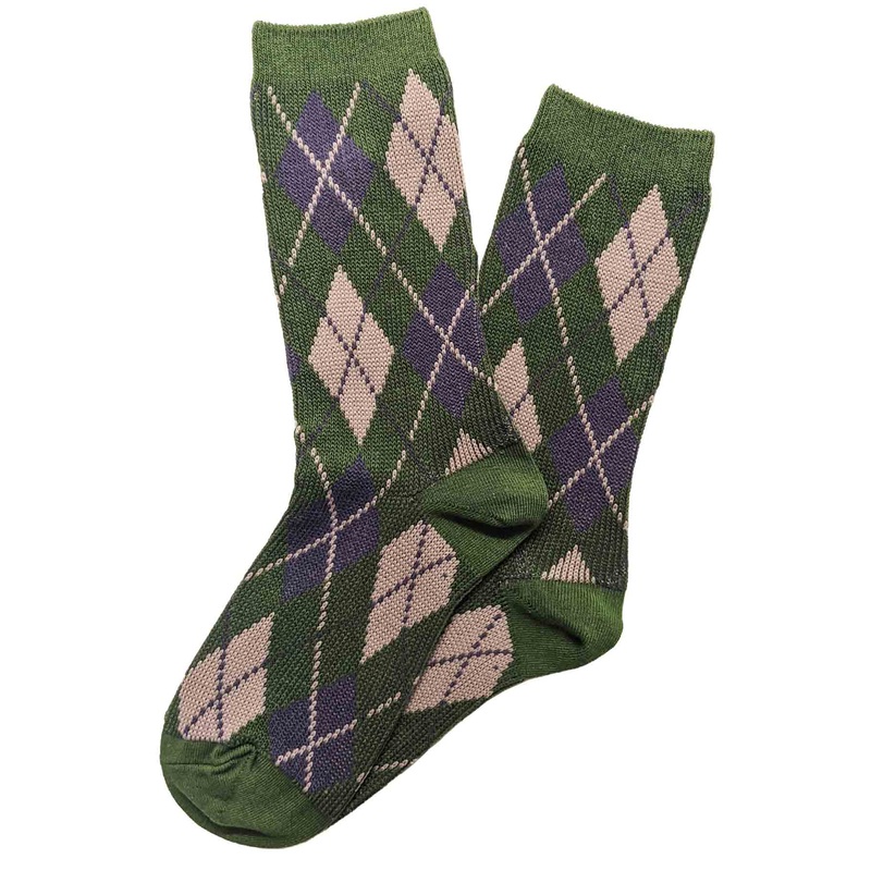 Argyle Socks Green