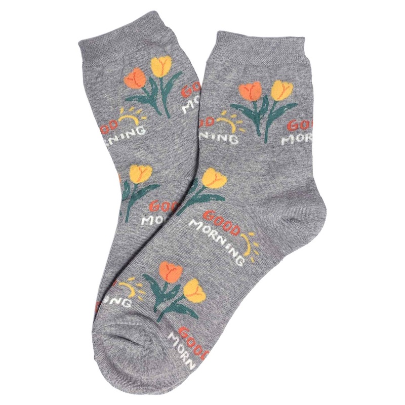 Good Morning Socks Grey