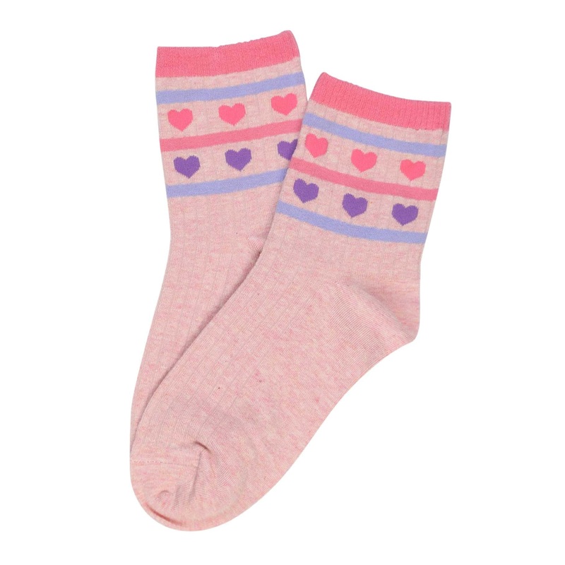 Love Shack Cotton Socks Pink