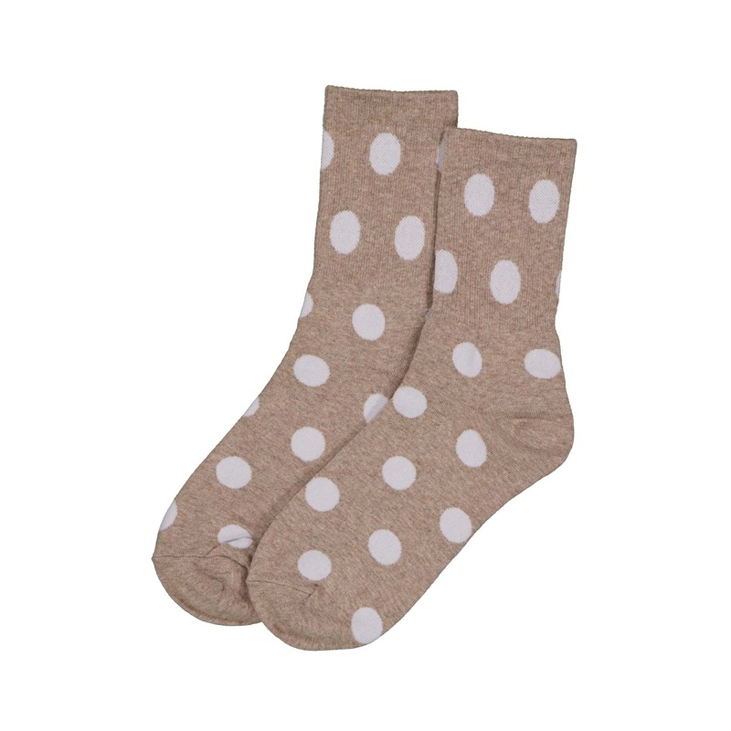 Medium Spot Socks Latte