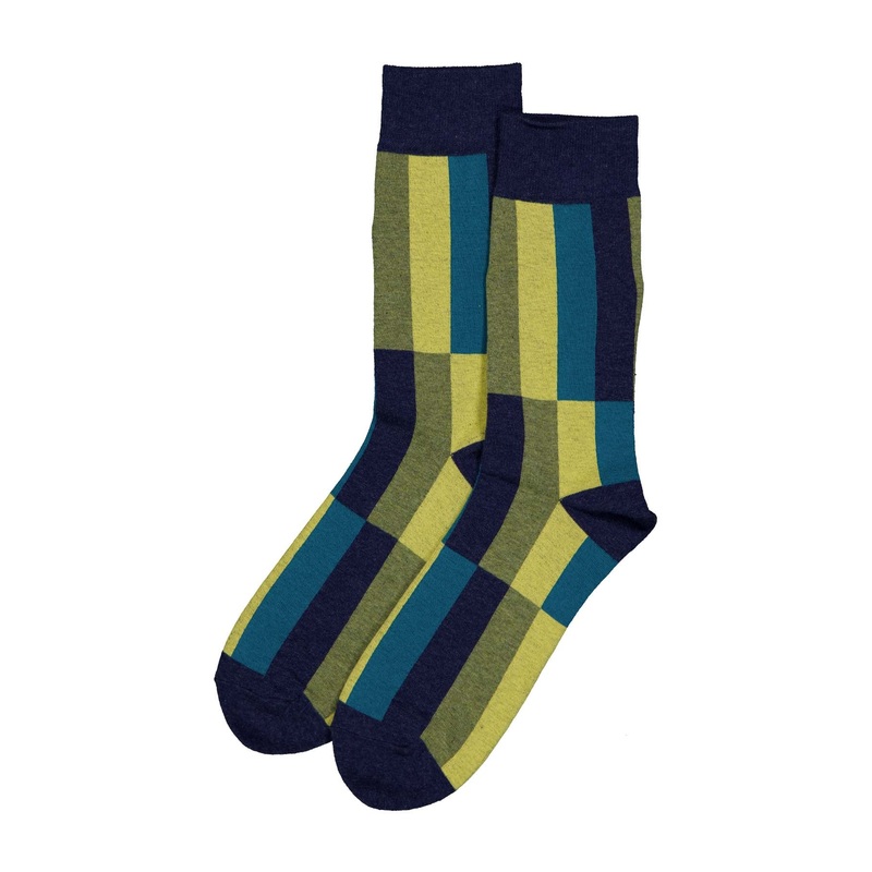 Oblong Long Socks Navy
