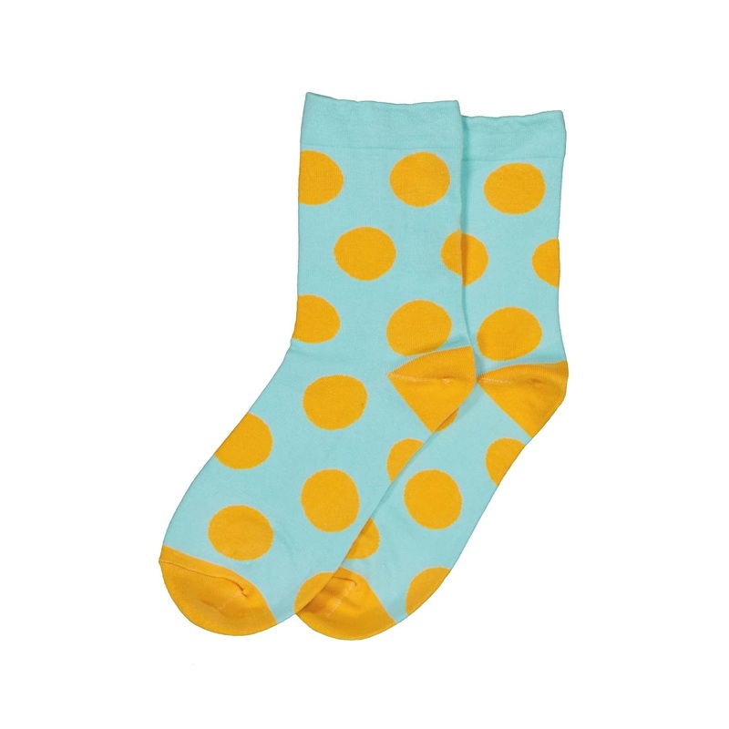 Polka Chic Socks Aqua