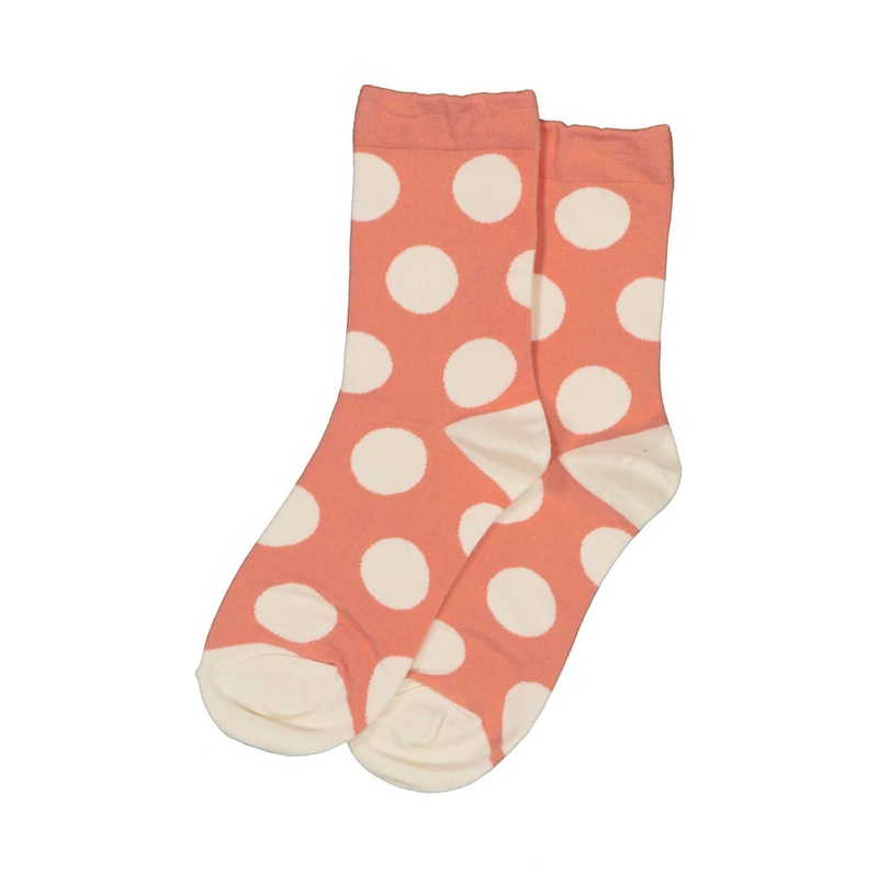 Polka Chic Socks Peach