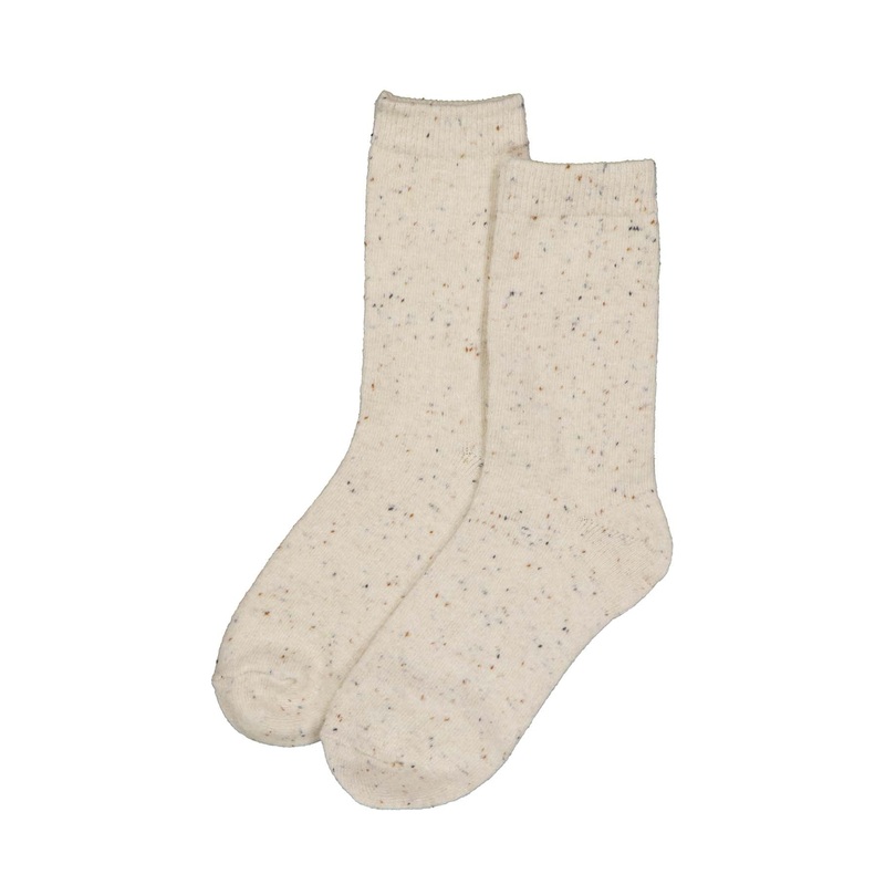 Speckled Wool Socks Ivory