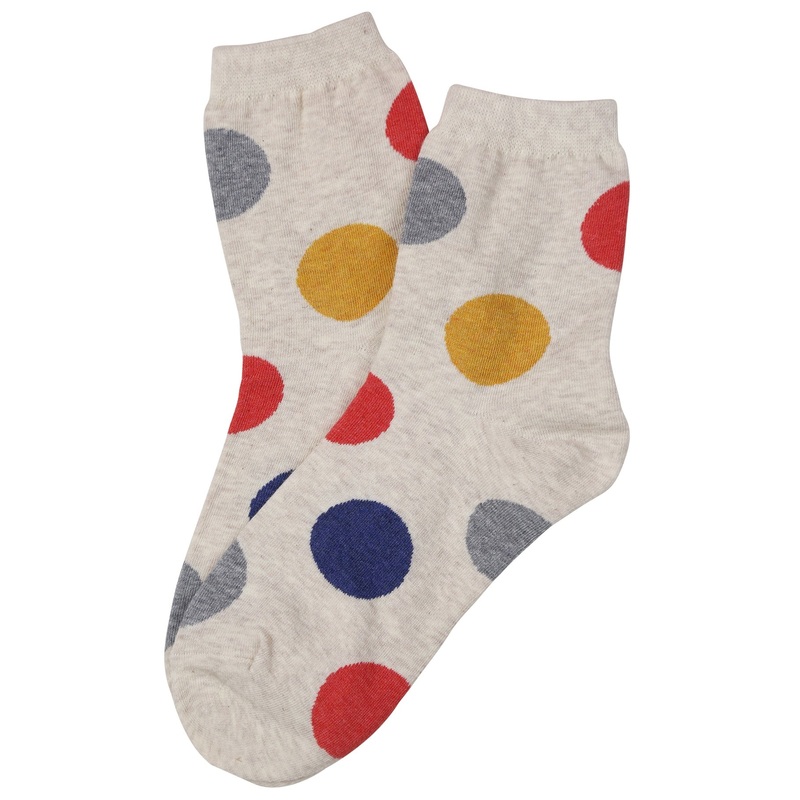 Spot On Cotton Socks Cream