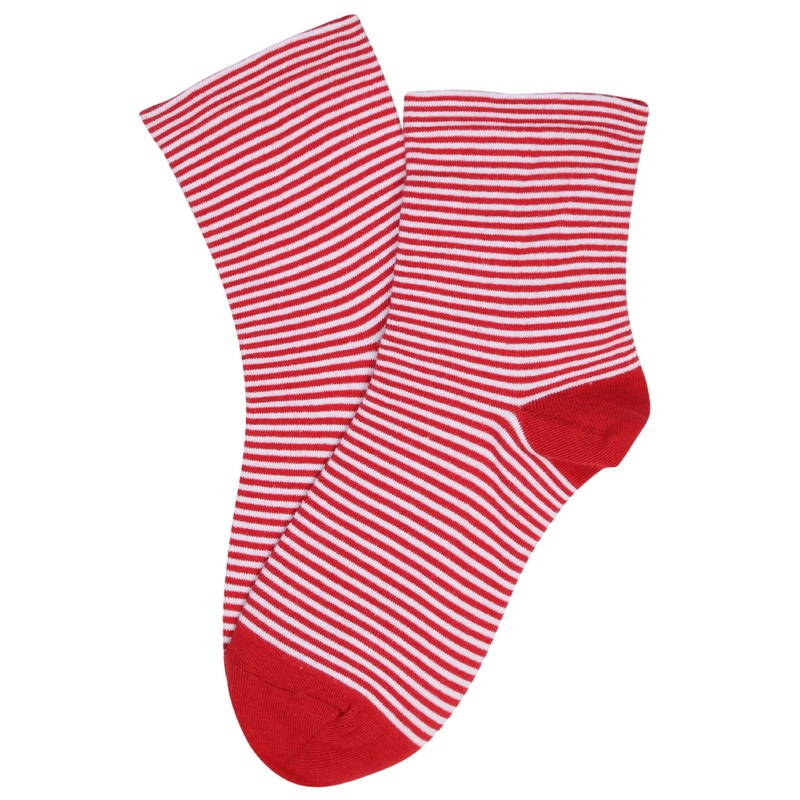 Striped Sailor Socks Red