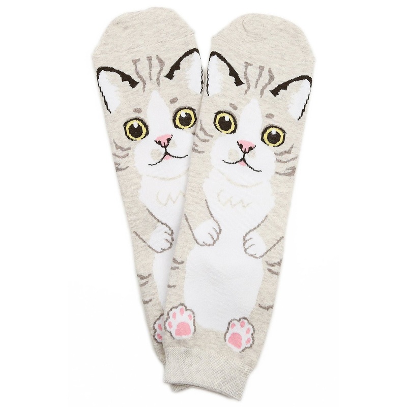 Cream Cat Nap Socks