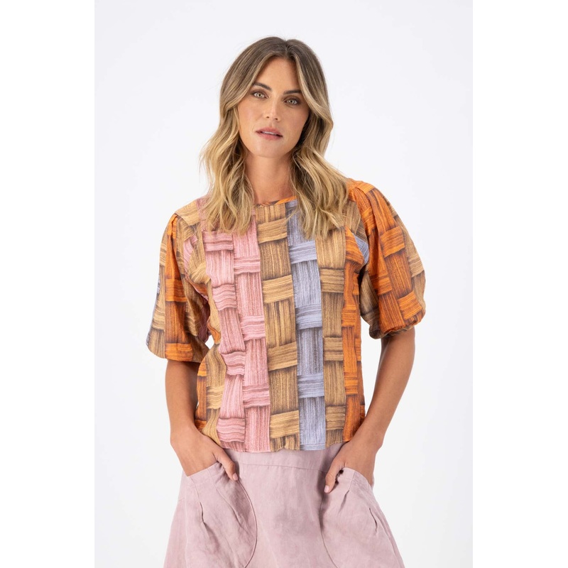 Matador Blouse in Seersucker