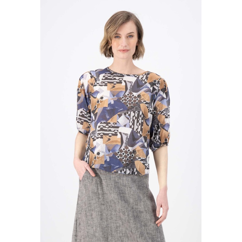 Mezclar Blouse in Seersucker