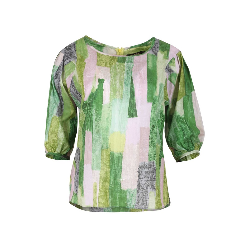 Providencia Blouse Mountain Green in Cotton