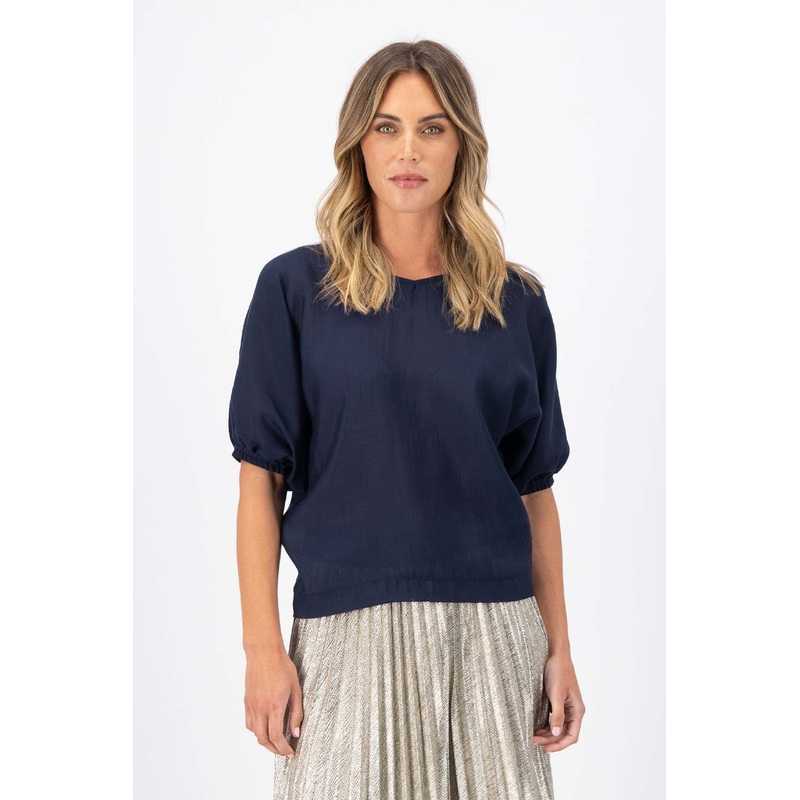 Skyscraper Camisa Navy in Fine Tencel