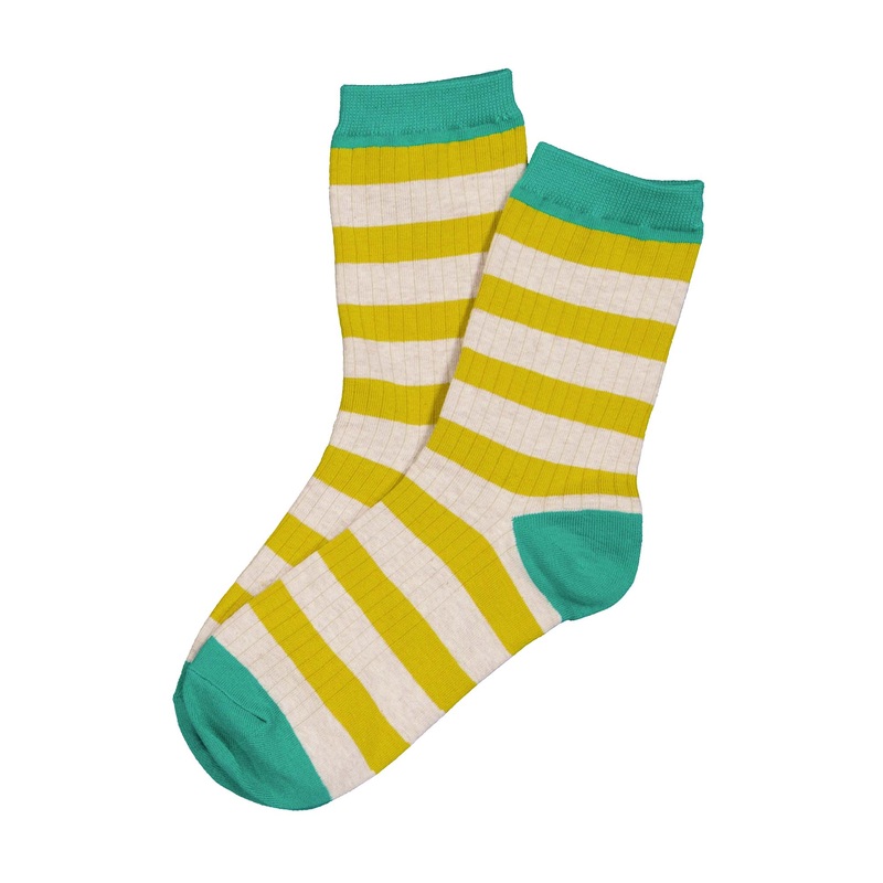 Stripy Socks Cyan/Yellow