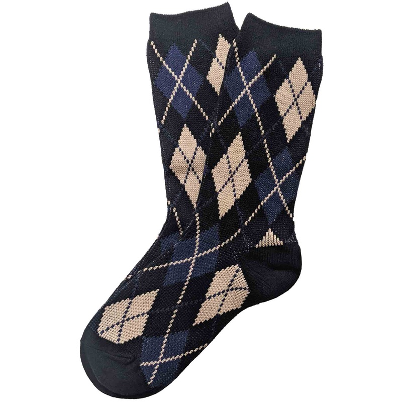 Argyle Socks Navy