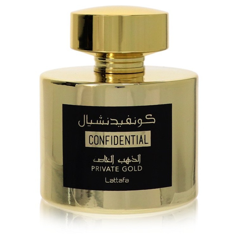 Lattafa Confidential Private Gold Eau De Parfum Spray (Unisex Unboxed) by Lattafa