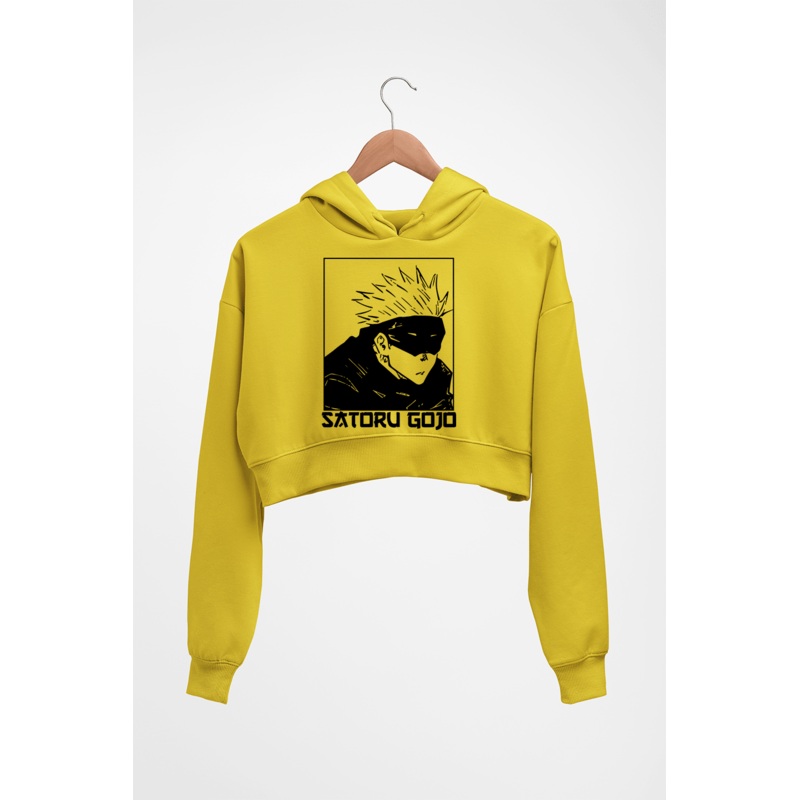 Gojo Satoru Anime Crop HOODIE FOR WOMEN EMC50259000839
