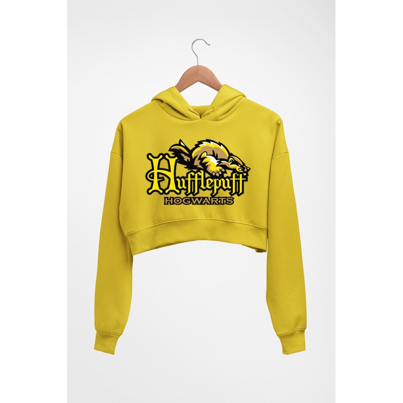 Hufflepuff Harry Potter Crop HOODIE FOR WOMEN EMC50259000833