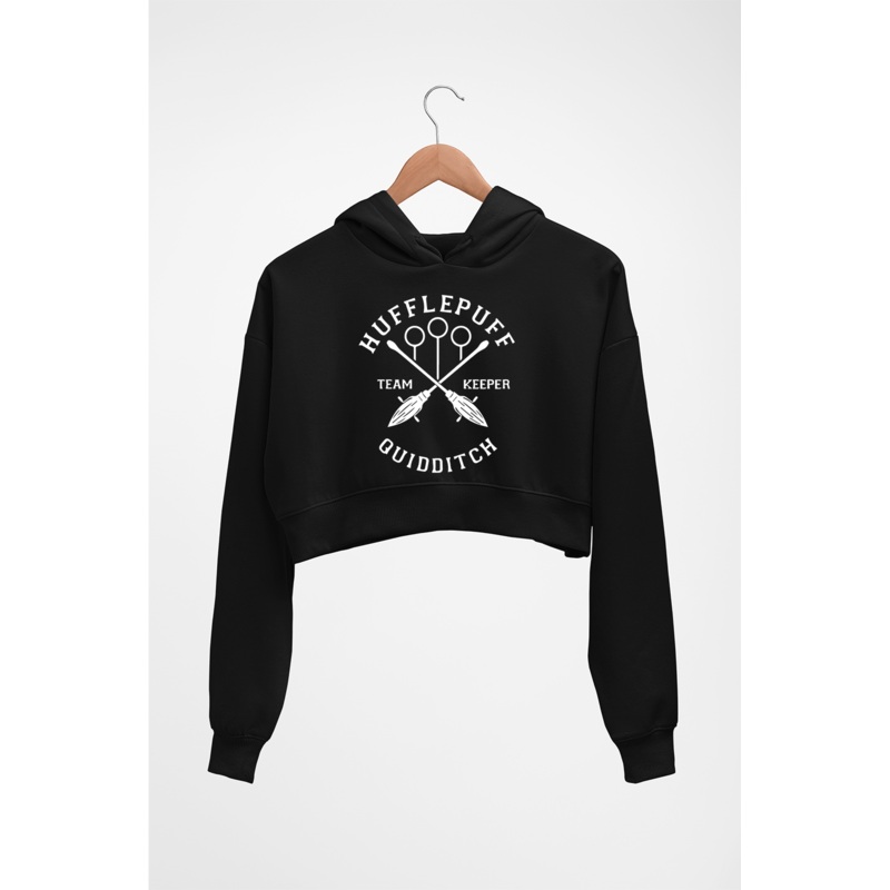 Hufflepuff Harry Potter Crop HOODIE FOR WOMEN EMC50259000834