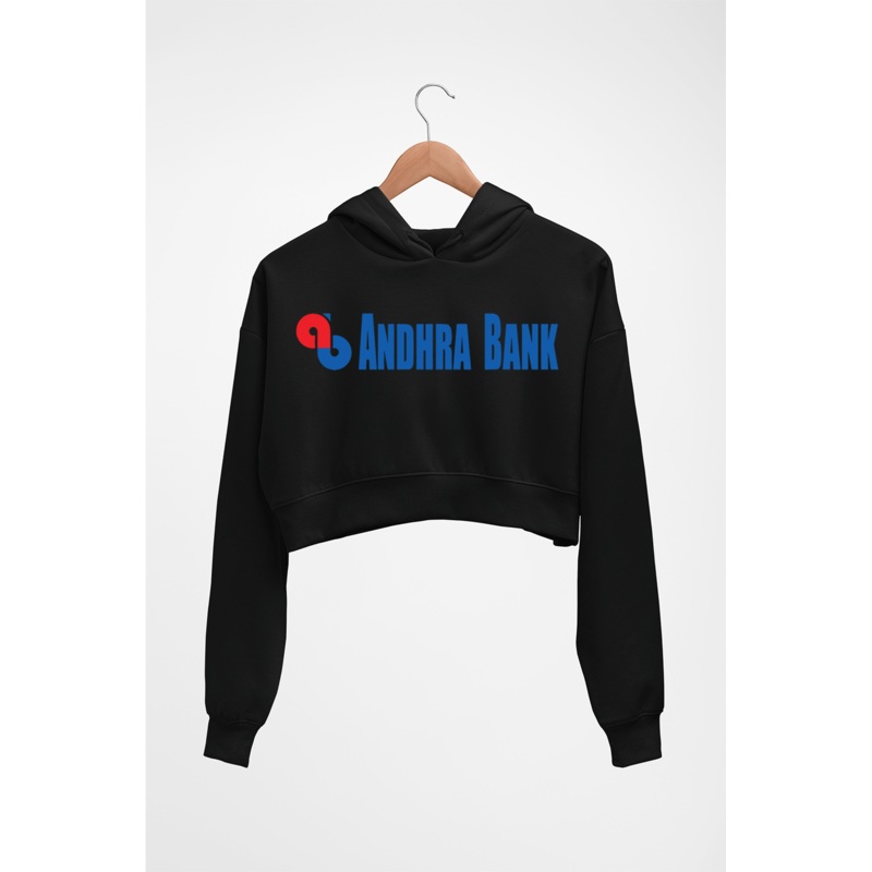 Andhra Bank Crop HOODIE FOR WOMEN