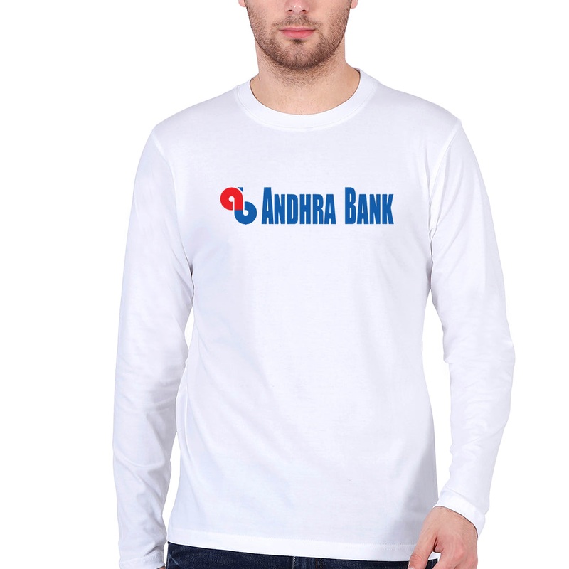 Andhra Bank Full Sleeves T-Shirt for Men