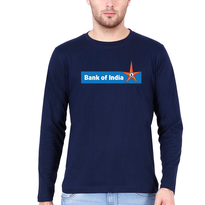 Bank of India Full Sleeves T-Shirt for Men EMC50259000731