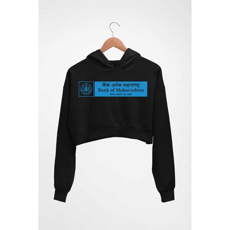 Bank of Maharashtra Crop HOODIE FOR WOMEN