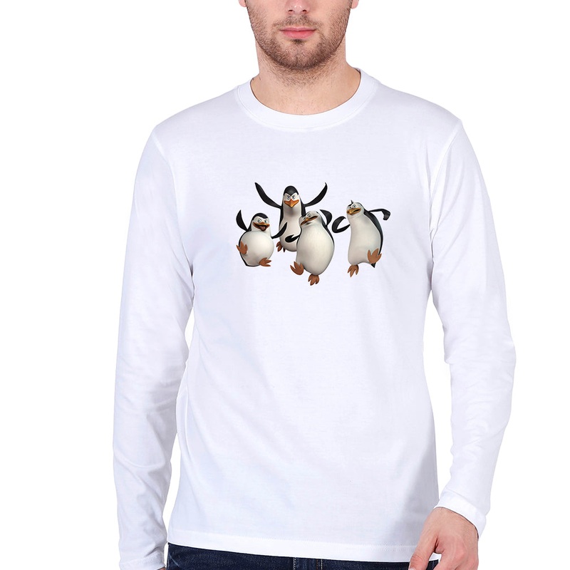 Penguins of Madagascar Full Sleeves T-Shirt for Men EMC50259000576