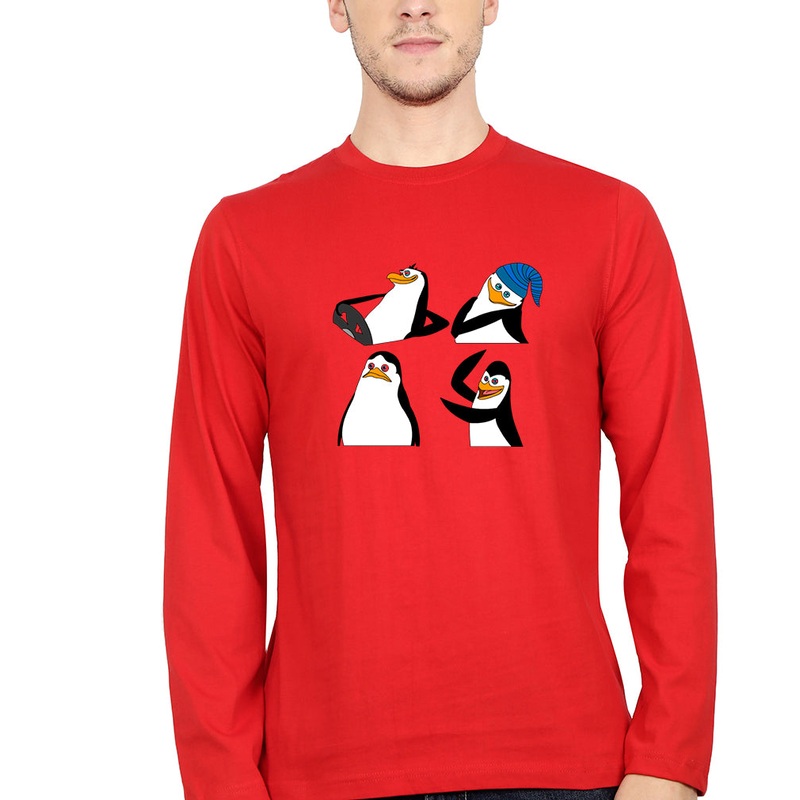 Penguins of Madagascar Full Sleeves T-Shirt for Men EMC50259000577
