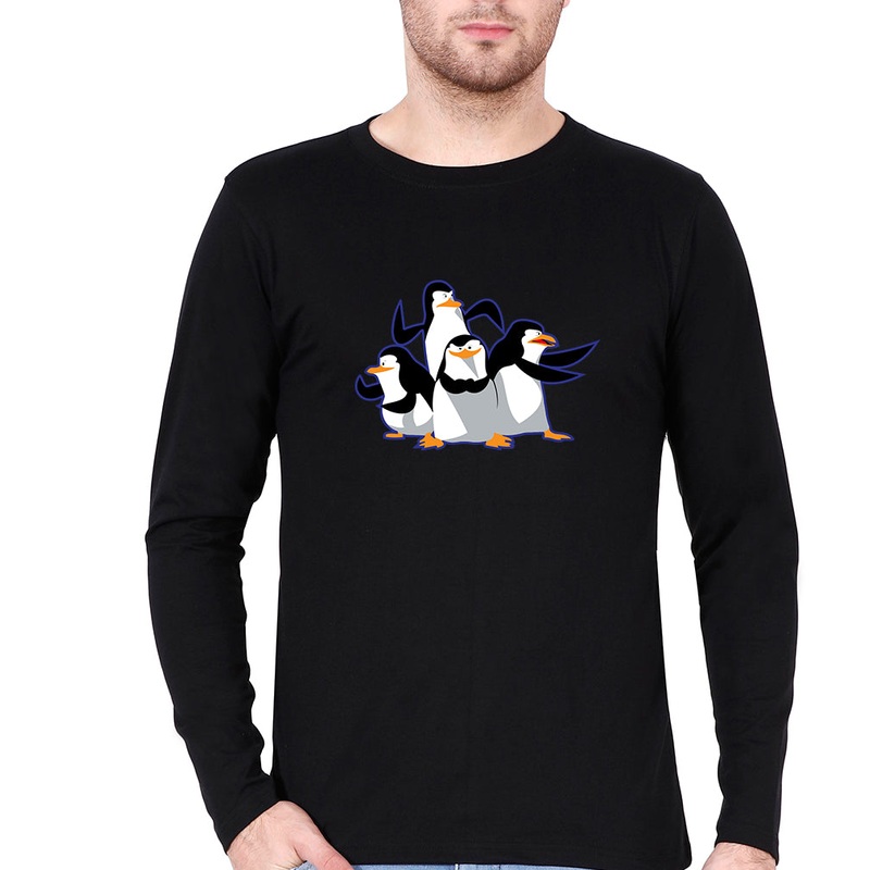 Penguins of Madagascar Full Sleeves T-Shirt for Men EMC50259000578
