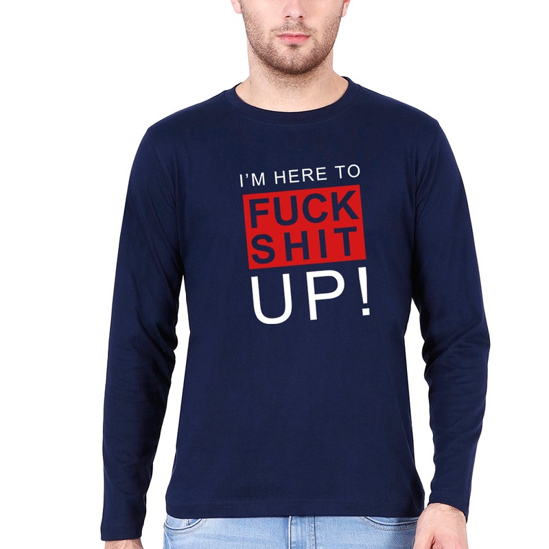 Fuck Full Sleeves T-Shirt for Men EMC50259000433