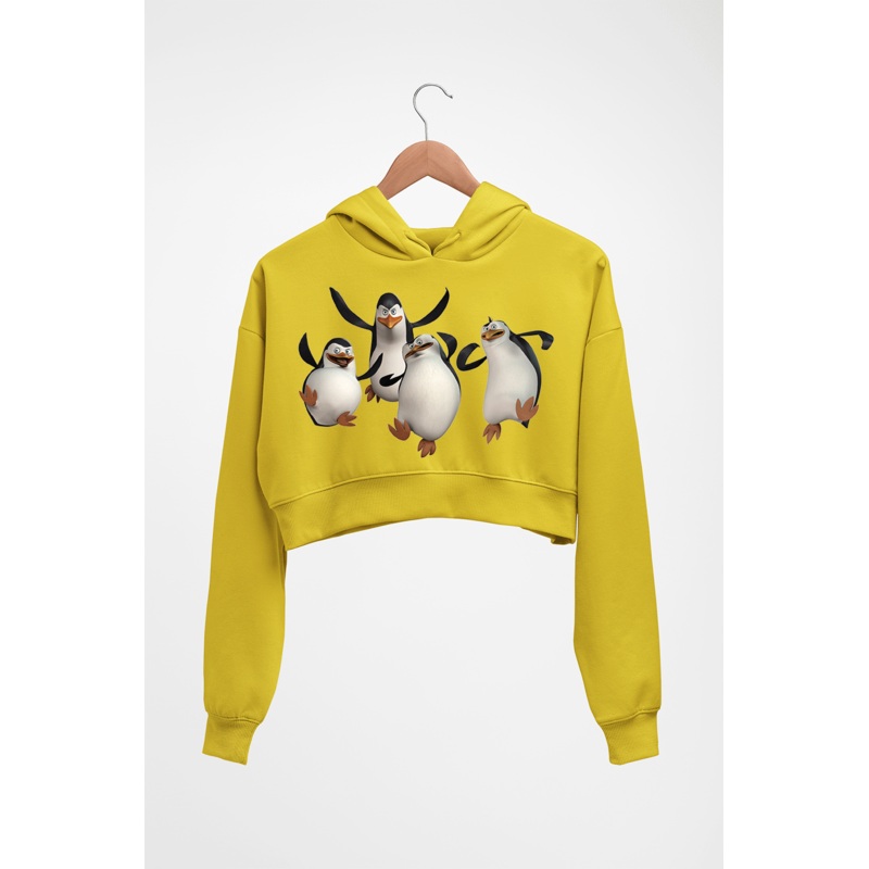 Penguins of Madagascar Crop HOODIE FOR WOMEN EMC50259000508