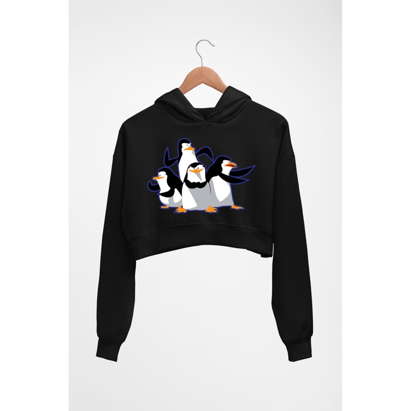 Penguins of Madagascar Crop HOODIE FOR WOMEN EMC50259000510