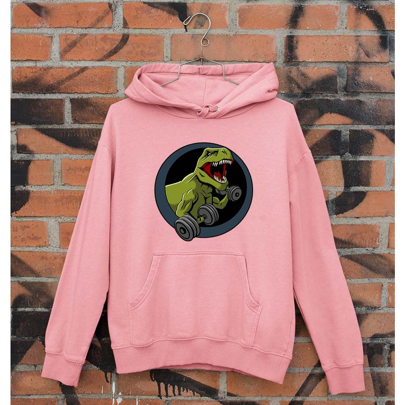 Angry T-Rex Gym Unisex Hoodie for Men/Women