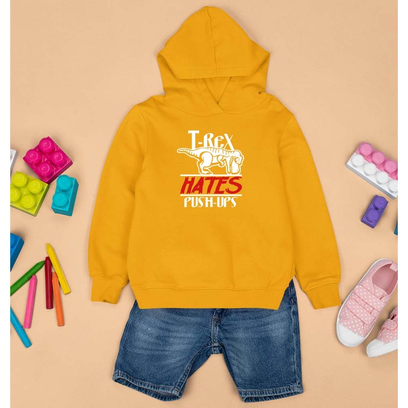 T-Rex Gym Funny Kids Hoodie for Boy/Girl
