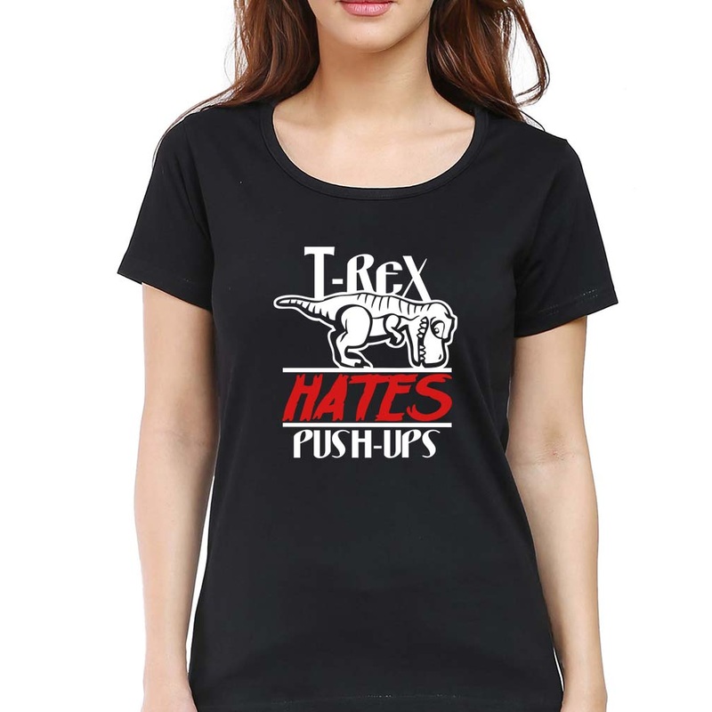 T-Rex Gym Funny T-Shirt for Women