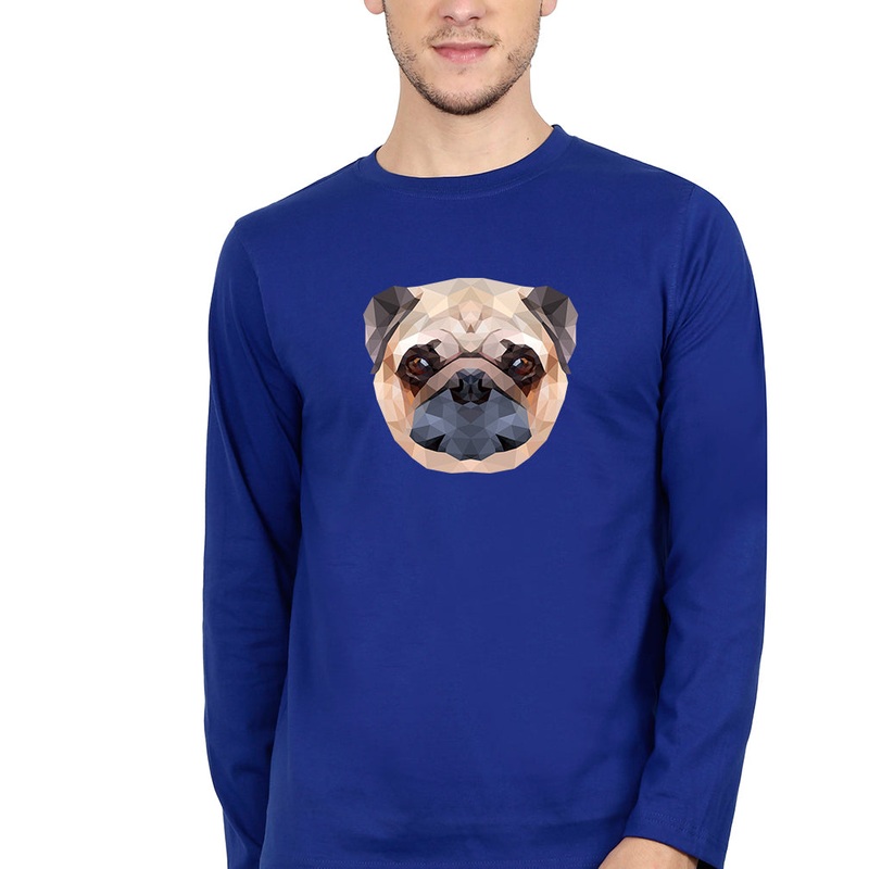 Pug Dog Full Sleeves T-Shirt for Men EMC50259000011