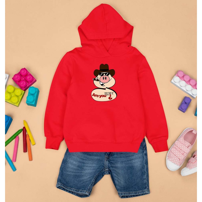 Pig Funny Kids Hoodie for Boy/Girl
