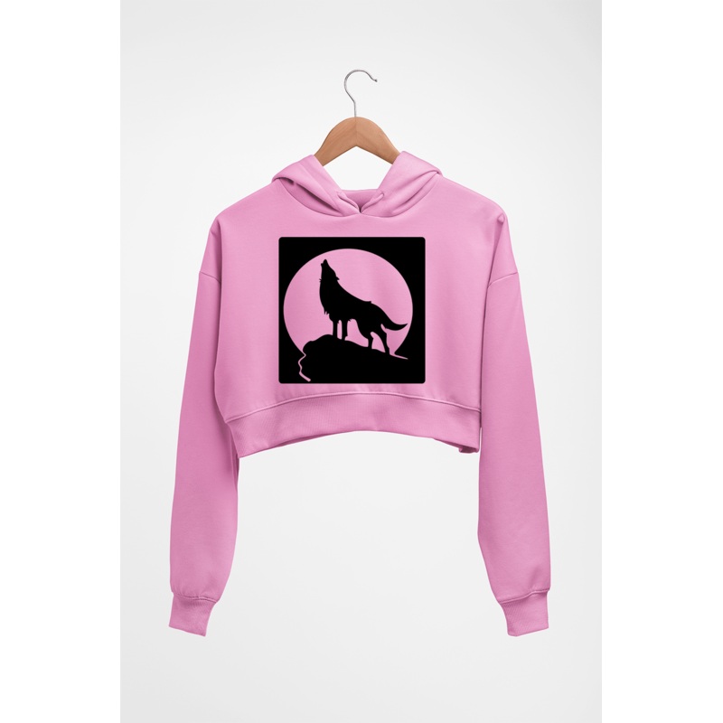 Wolf Crop HOODIE FOR WOMEN EMC50258999914