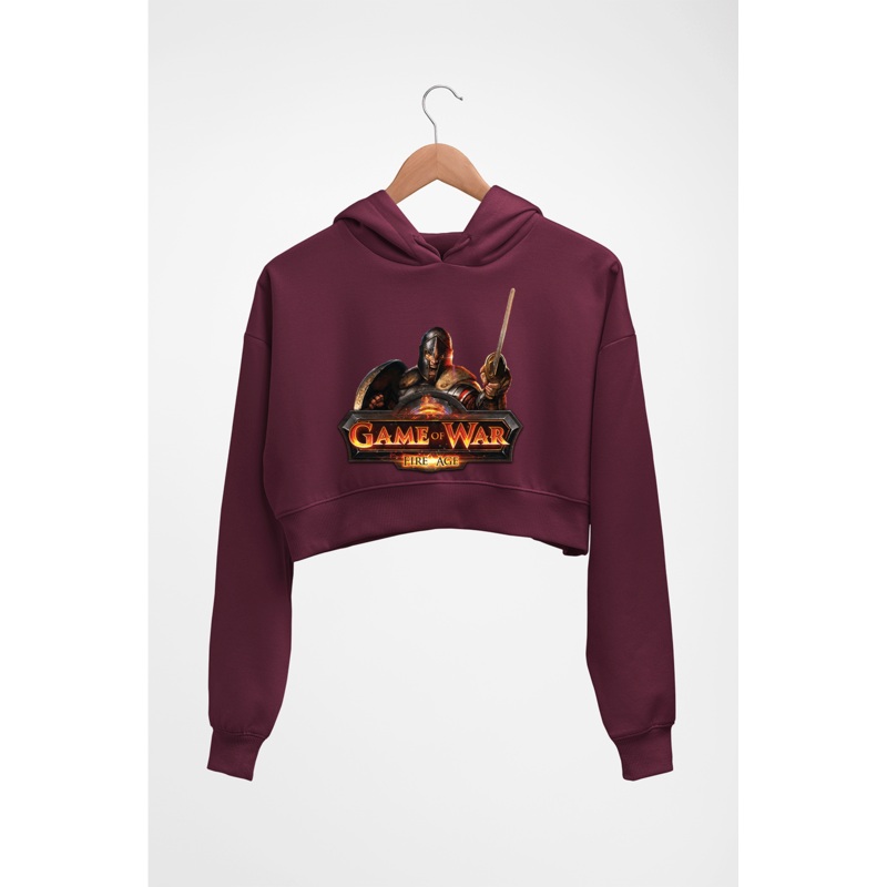 Game of War Crop HOODIE FOR WOMEN