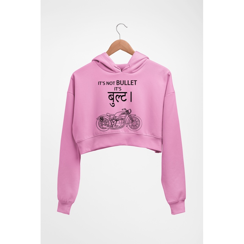 Royal Enfield Bullet Crop HOODIE FOR WOMEN