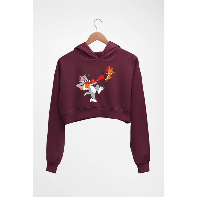 Tom and Jerry Crop HOODIE FOR WOMEN EMC50258999762