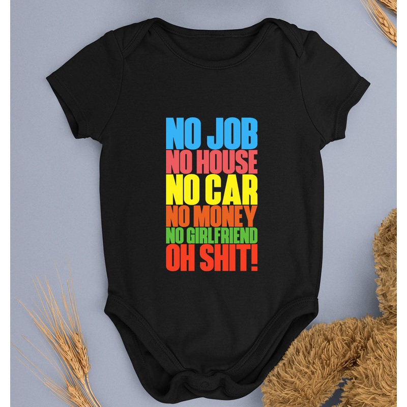 Oh Shit Funny Kids Romper For Baby Boy/Girl