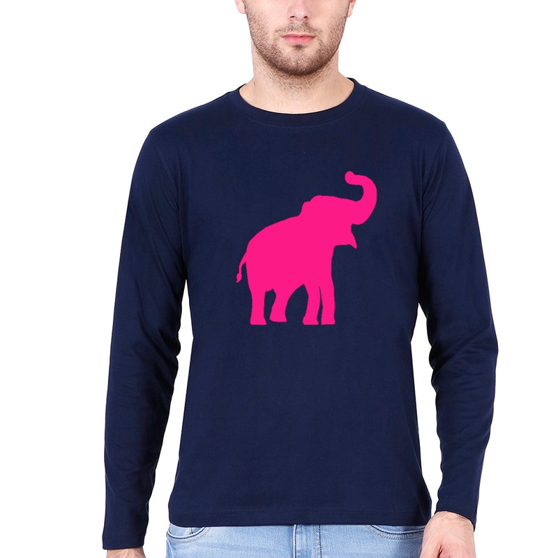 Pink Elephant Full Sleeves T-Shirt for Men
