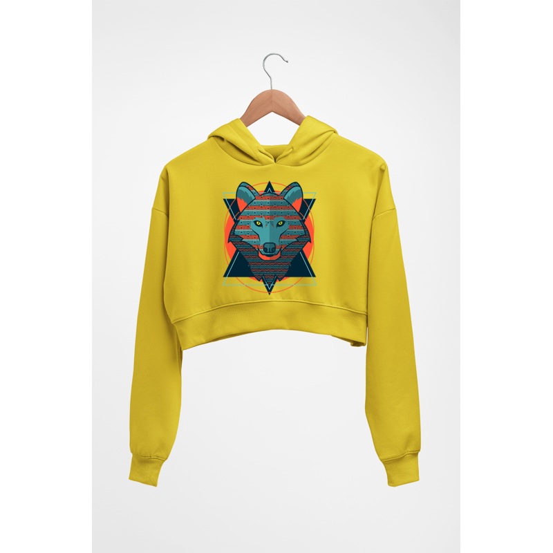 Fox Wolf Crop HOODIE FOR WOMEN