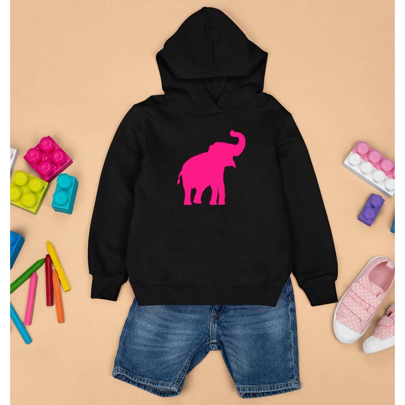Pink Elephant Kids Hoodie for Boy/Girl
