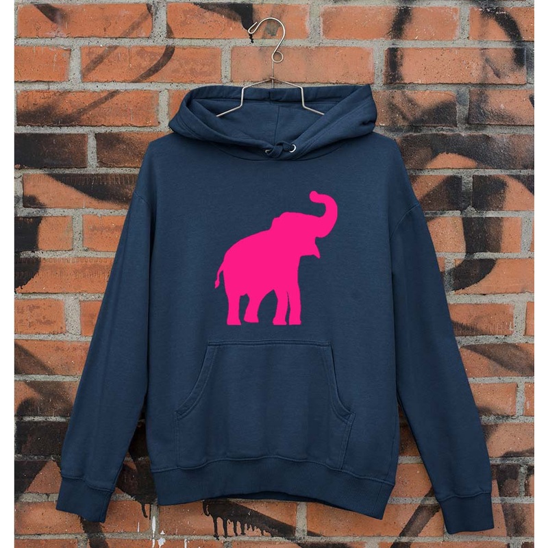 Pink Elephant Unisex Hoodie for Men/Women