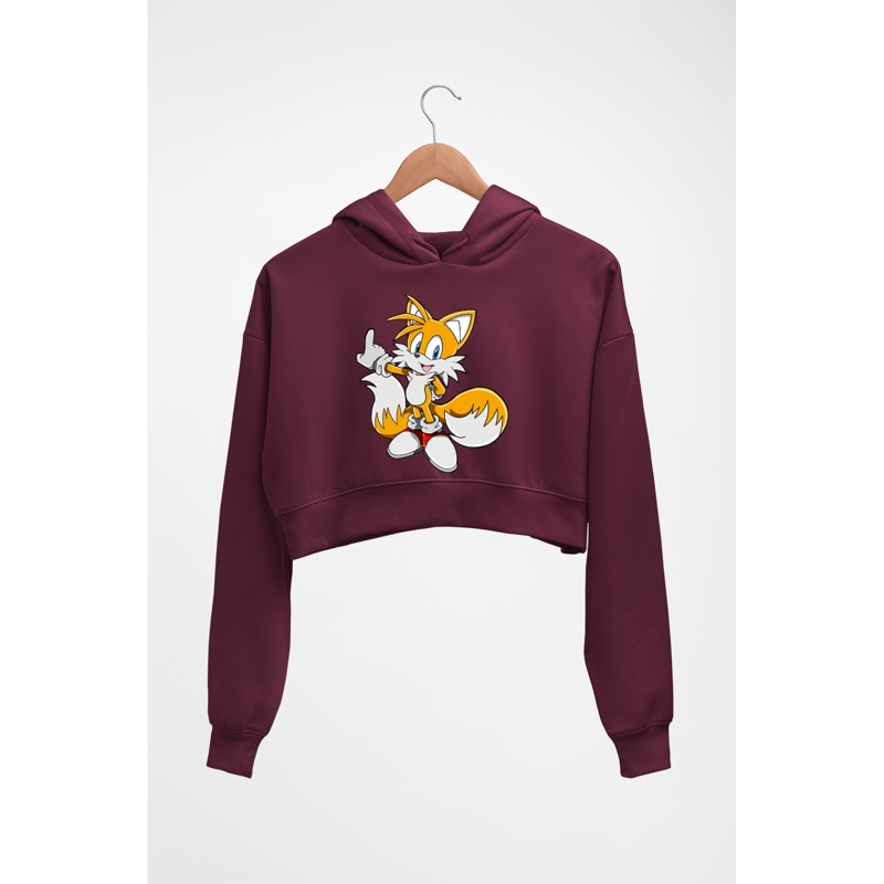 Tails Sonic Crop HOODIE FOR WOMEN