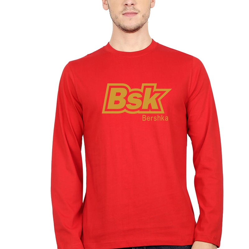 Bershka(BSK) Full Sleeves T-Shirt for Men